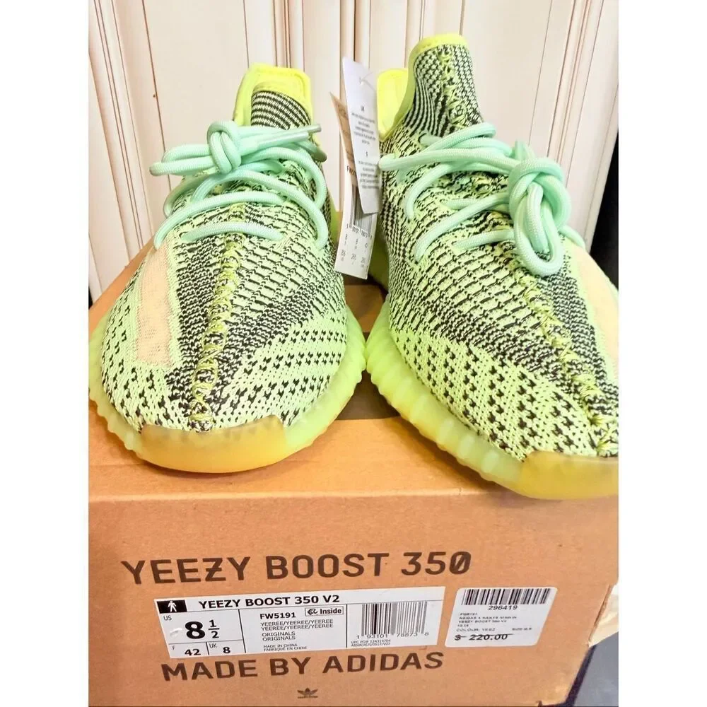 Adidas Yeezy Men's Boost 350 V2 Yeezreel Non-Reflective Sneaker Shoes Sz 8.5 NWT